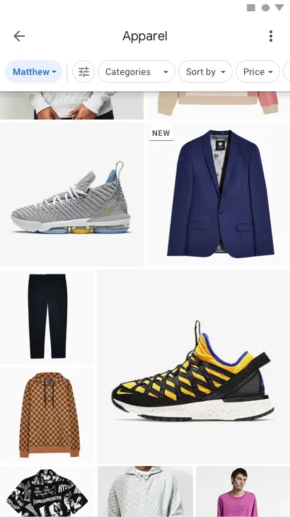 Explore nearby brands against your sizes — screen 2