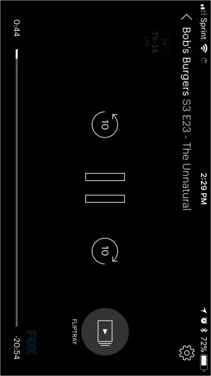 Hulu mobile screen