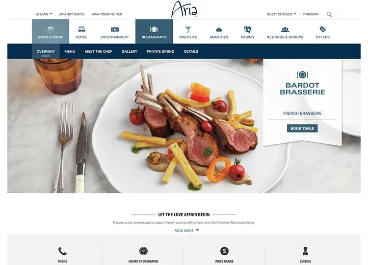 Dining reservations
